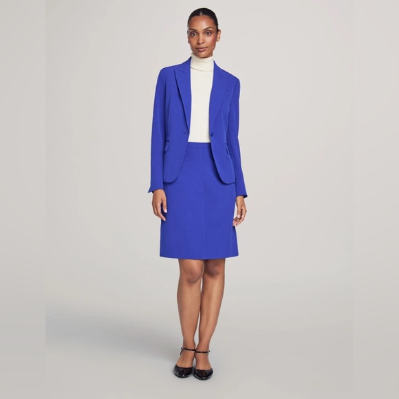 Anne Klein Royal Blue Blazer Jacket - Picture 1 of 10